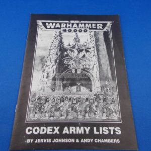Codex Army List Rulebook