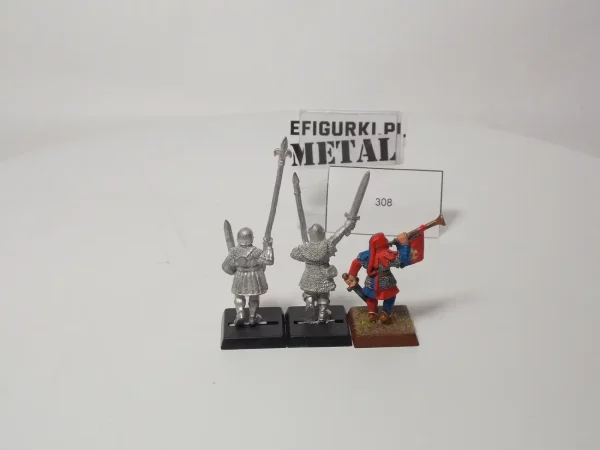 Bretonnian Men At Arms. Command 308 Metal