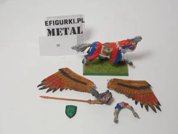 Bretonnia Hero on Pegasus. Metal 36