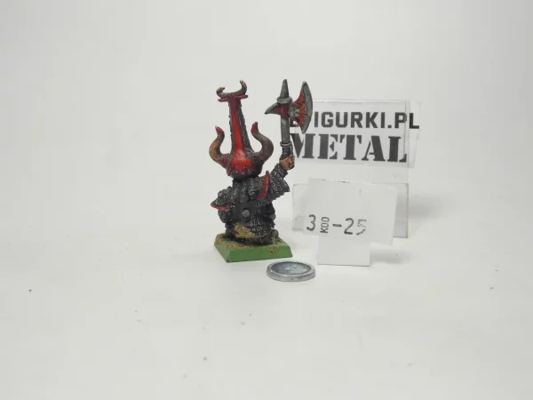 Chaos Dwarf With Axe. Metal 3-25