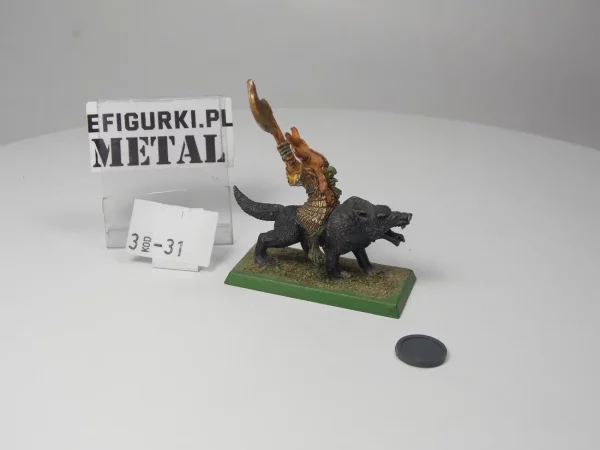 Hobgoblin Chieftain On Wolf. Metal 3-31 warhammer