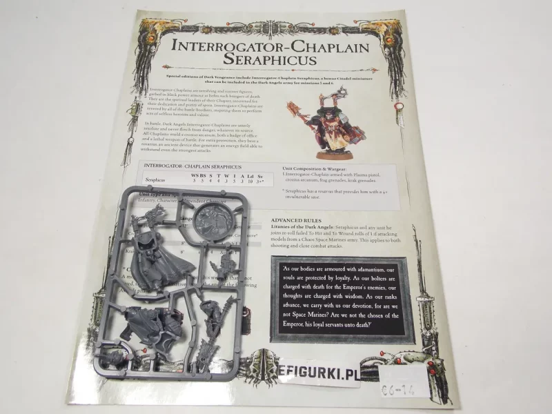 Interrogator-chaplain seraphicus. $6-14 Dark Vegenace