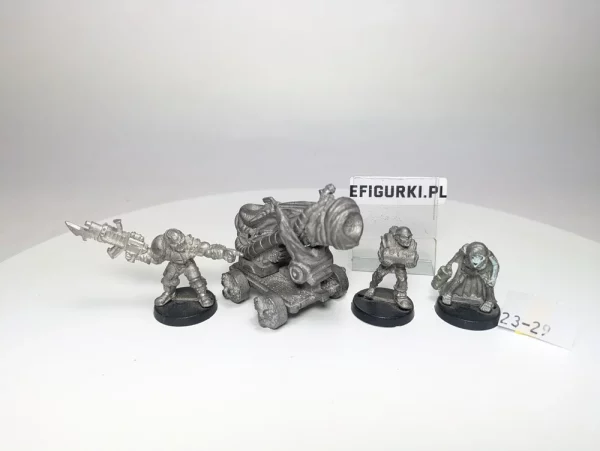 Warzone Dark Legion Unholy Carronade + Crew Figures 23-29