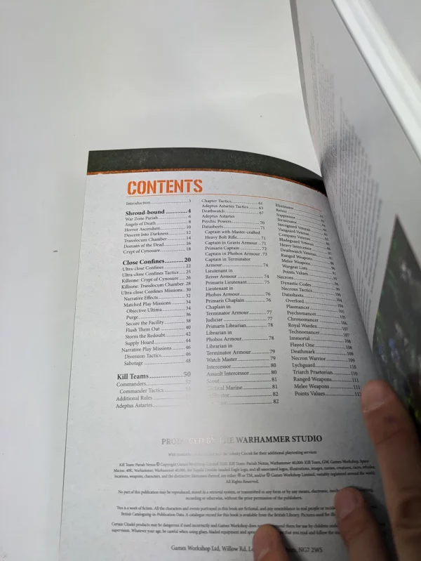 Pariah Nexus Kill Team. 36-26