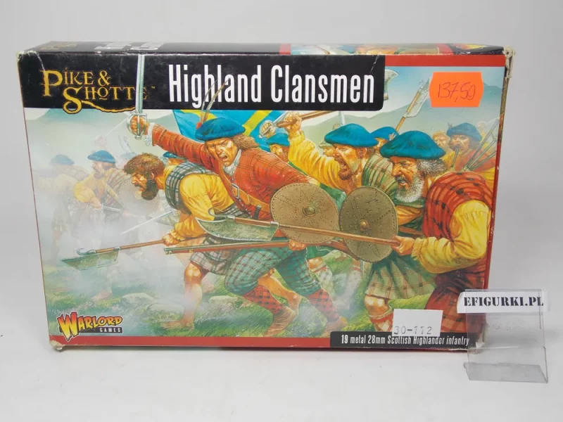 Highland Clasmen Pike Shotte Warlord games. 30-112