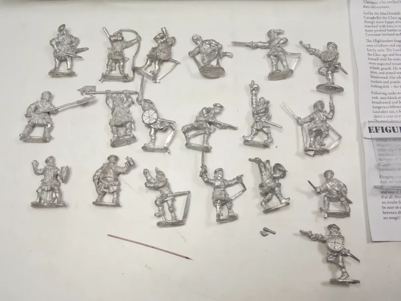 Highland Clasmen Pike Shotte Warlord games. 30-112