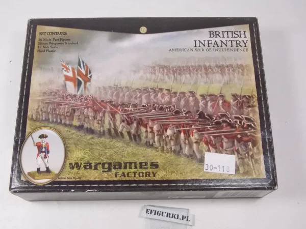 British Infantry America War. Wargames Factory. 30-118