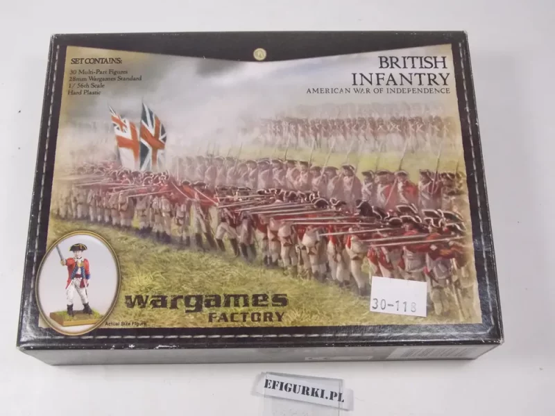 British Infantry America War. Wargames Factory. 30-118