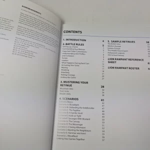 Lion Rampant Medival Wargaming Rules.