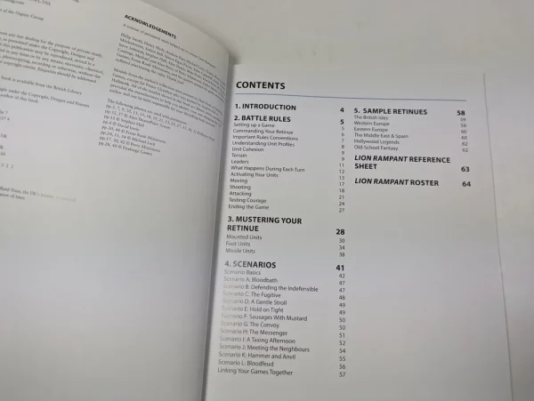 Lion Rampant Medival Wargaming Rules.