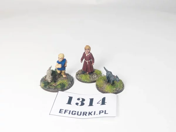 Mirliton Miniatures Dzieci z psami. 1314