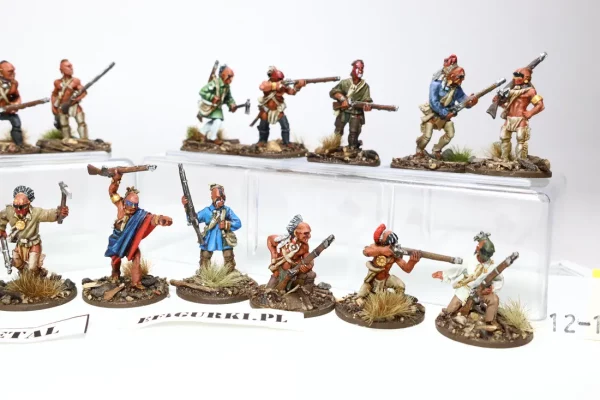 French Indian War 1754-1763: Woodland Indians War Party. Metal 12-14