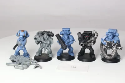 Devastator squad/long fang x5. 135 U1