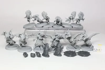 Lizardmen Blood Bowl Team – Gwaka'moli Crater Gators. 12-17 U1