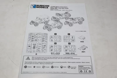 Rubicon Models Willys US. $2-8