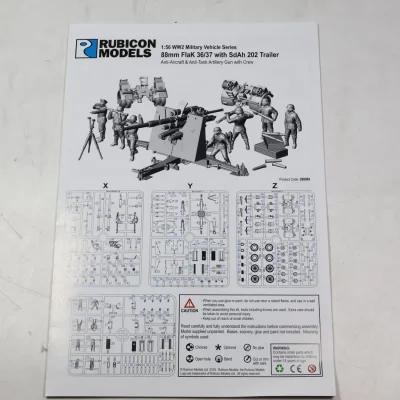 88mm Flak 36/37 SdAh 202 Trailer. 12-16