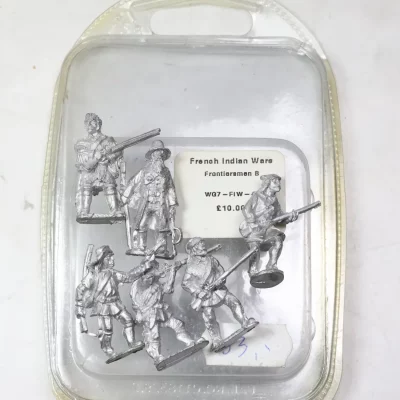 French Indian Wars Frontiersmen. Black Powders Metal lt18-1