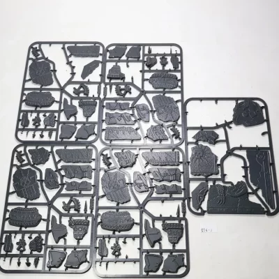 Shattered Dominion Large Base Detail Kit. 5 szt. $14-2 Plastik U7
