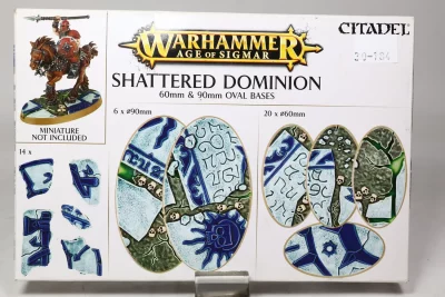 Shattered Dominion 600 90 mm oval bases. Plastik 30-184 U7