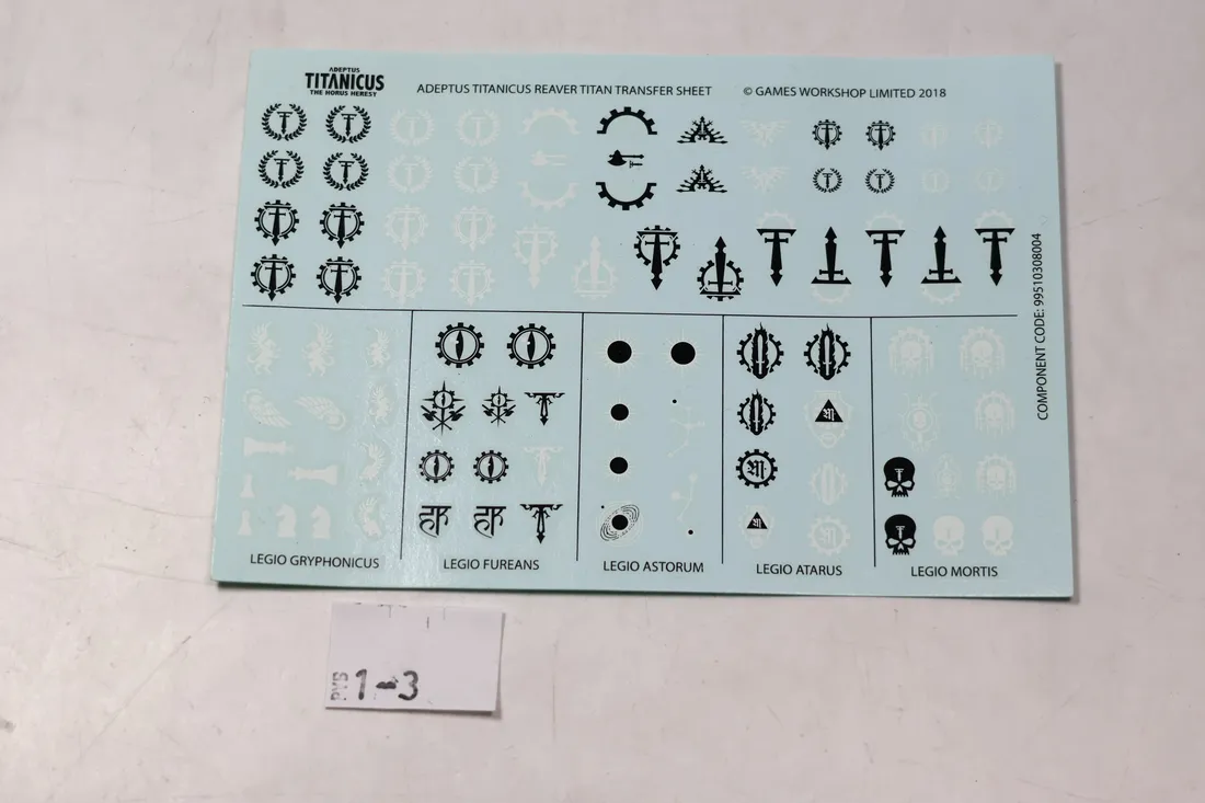 Adeptus Titanicus Reaver Titan Kalka. 1-3