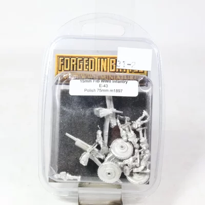 Forged In battle 15mm polskie działo 75 mm. Metal Wypr 31-2