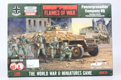 Flames of War Panzergrenadier Company Hq GBX75 . Plastik 20-7
