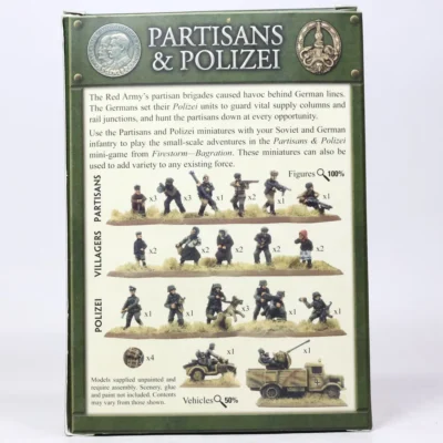 Flames of War Partisans polizei GBX09 . Metal 20-12