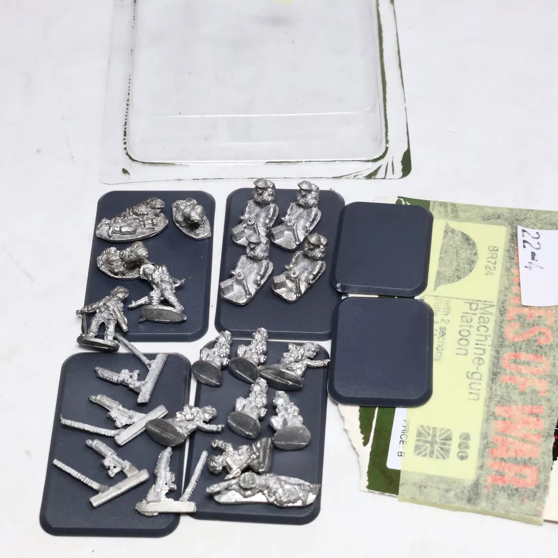 British machine gun platoon. Metal 22-4