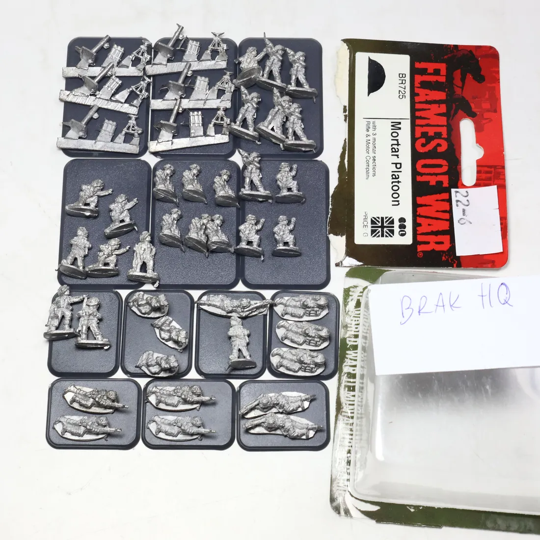 British Mortar platoon. Metal 22-6