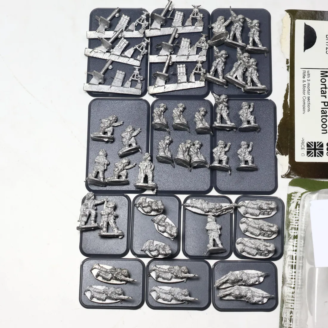 British Mortar platoon. Metal 22-6