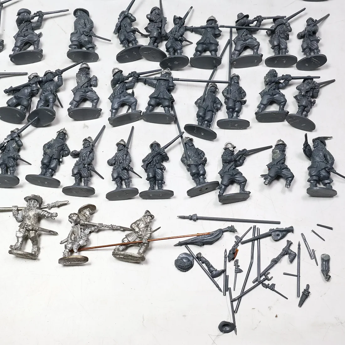 Swedish Infantry 50szt. Metal Plastik 83