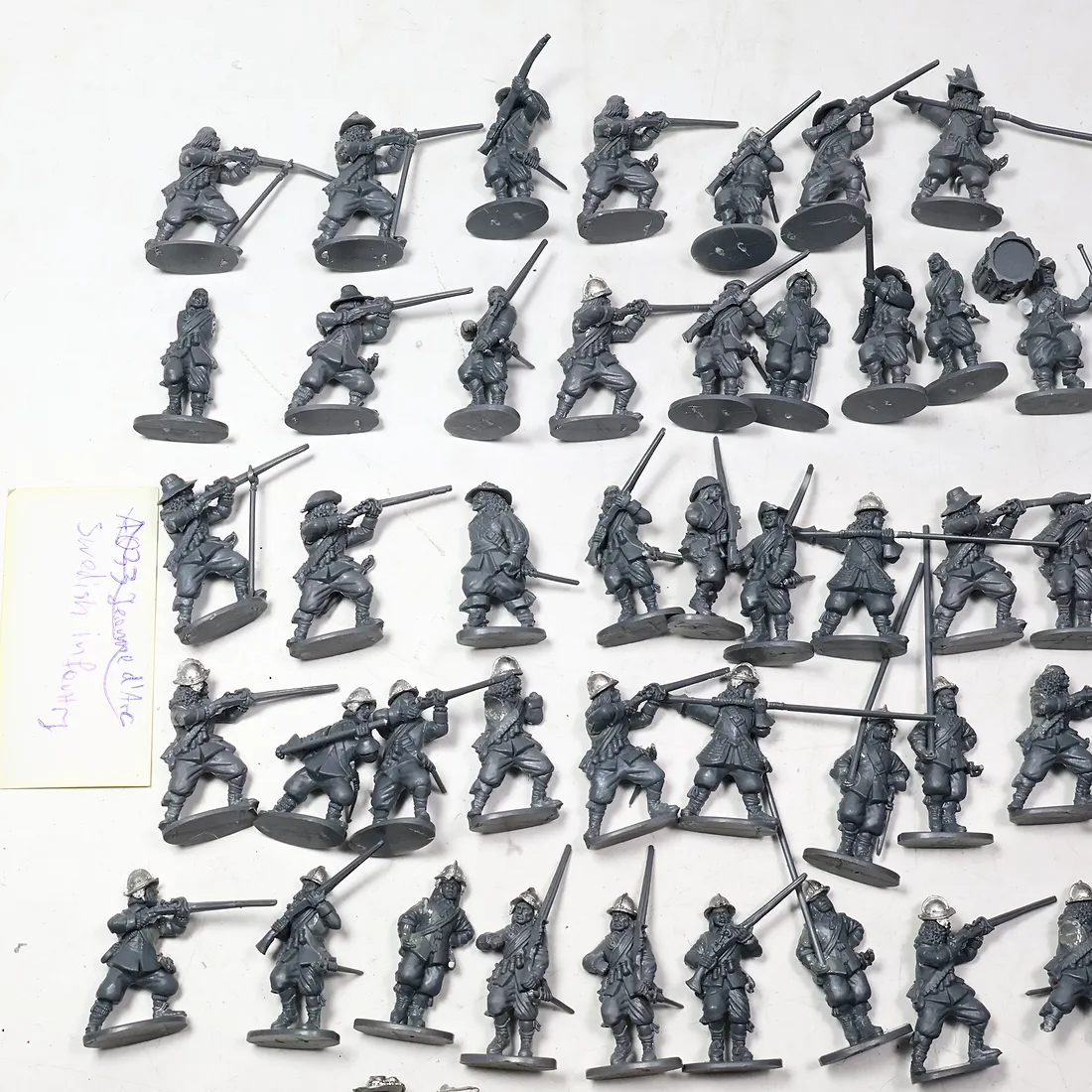Swedish Infantry 50szt. Metal Plastik 83