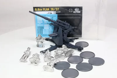 8.8cm Flak 36/37 Niemcy Bolt Action. Plastik 3572-3 U14