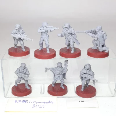 Star Wars Legion Rebel Commandos. Plastik XXX U18