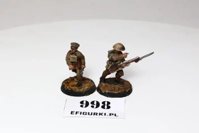 Wielka Wojna Brytyjczycy Oficerzy. Metal North Star Games 998