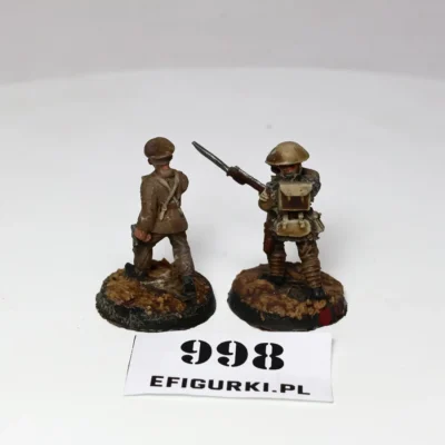 Wielka Wojna Brytyjczycy Oficerzy. Metal North Star Games 998