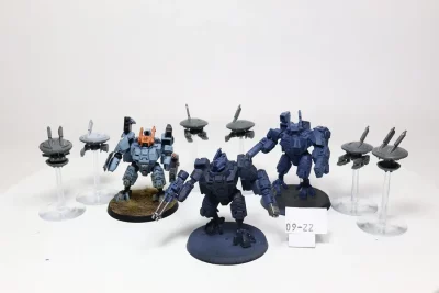 XV8 Crisis Battlesuit Team. Plastik Tau 9-22