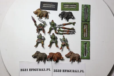 Orc Ork Boar Riders Metal. 3531-2